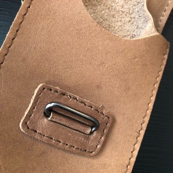 Handmade Brown Leather Wotancraft Case Bag Travel Pouch vintage military style - Picture 5 of 9